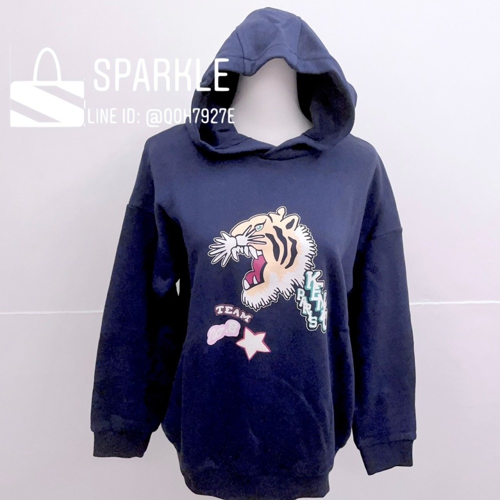 ✴Sparkle歐美精品✴ KENZO 新款虎頭大學帽T / 連帽衛衣 青年版 現貨真品-細節圖5