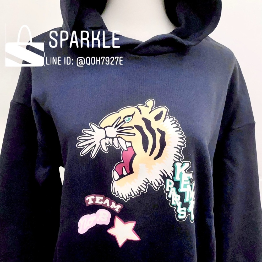 ✴Sparkle歐美精品✴ KENZO 新款虎頭大學帽T / 連帽衛衣 青年版 現貨真品-細節圖6