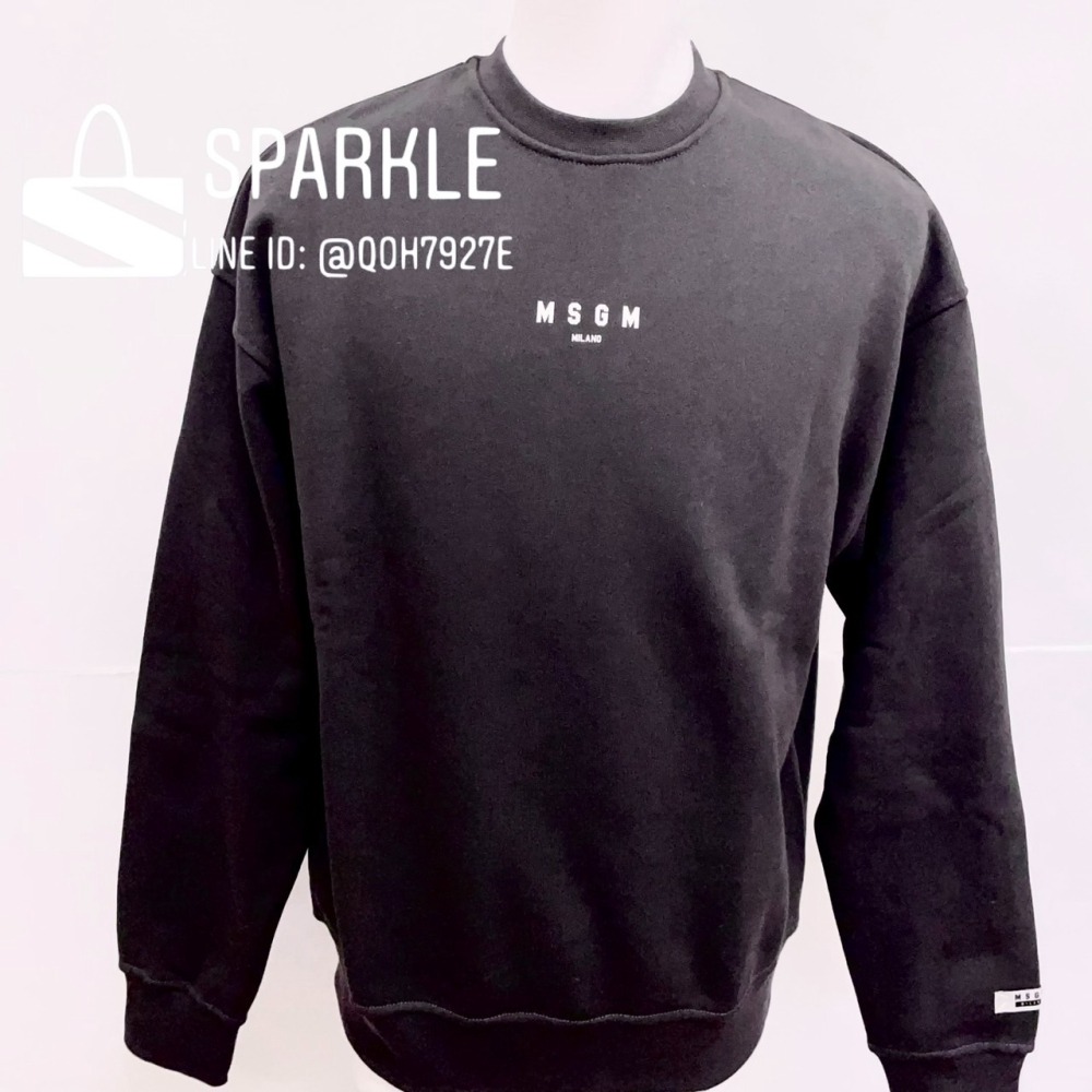 ✴Sparkle歐美精品✴ MSGM 前後Logo刷毛大學T/衛衣 青年版 現貨真品-細節圖5