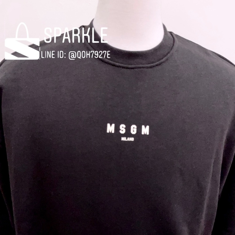 ✴Sparkle歐美精品✴ MSGM 前後Logo刷毛大學T/衛衣 青年版 現貨真品-細節圖6