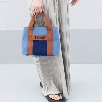 ✴Sparkle歐美精品✴ Chloe 牛仔可揹托特包 童款 現貨真品-細節圖5