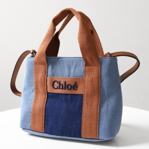 ✴Sparkle歐美精品✴ Chloe 牛仔可揹托特包 童款 現貨真品-細節圖7