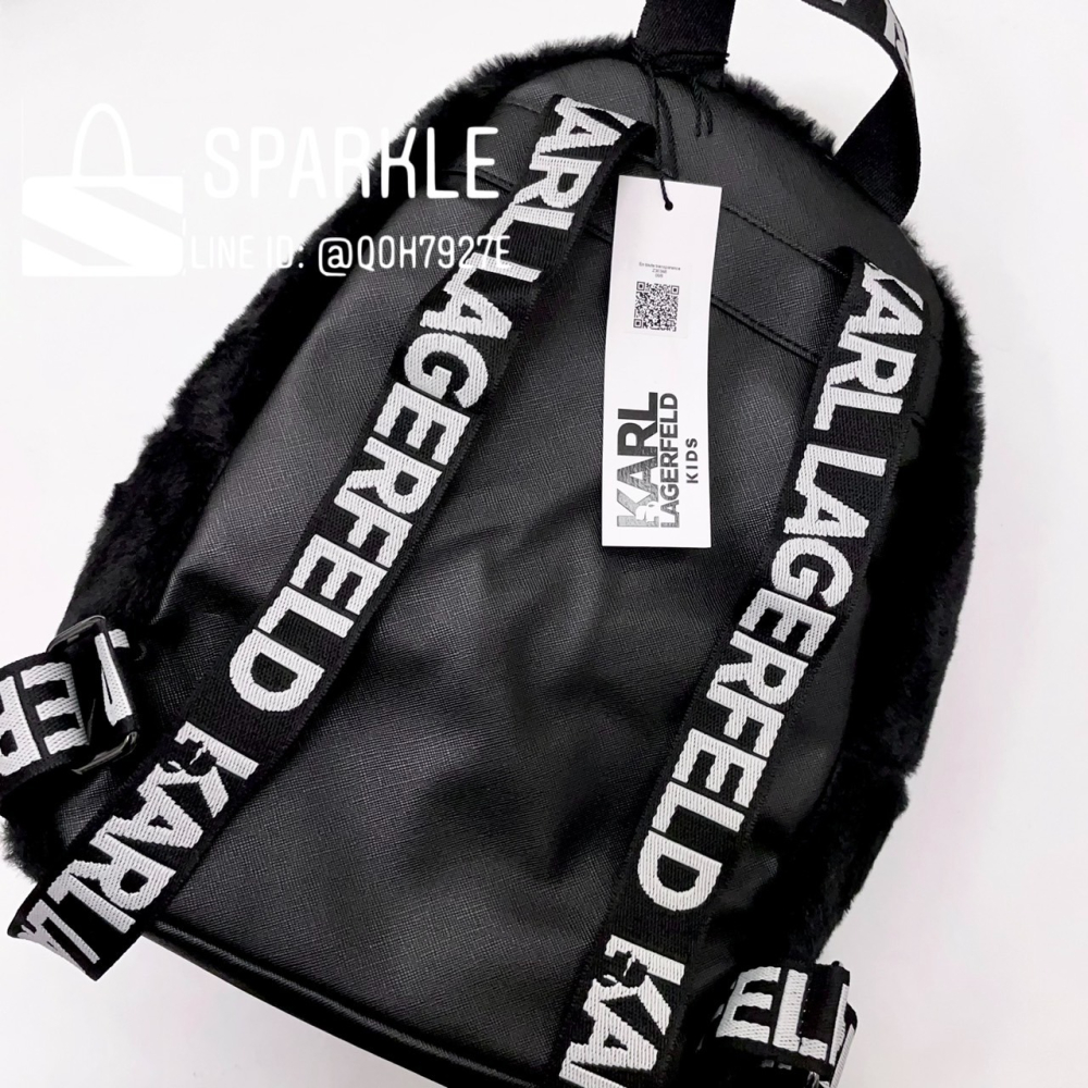 ✴Sparkle歐美精品✴ Karl Lagerfeld 歐版 老佛爺卡爾貓咪雙肩包 後背包 青年版 現貨真品-細節圖9