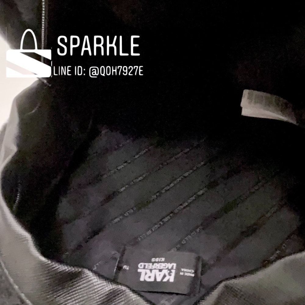 ✴Sparkle歐美精品✴ Karl Lagerfeld 歐版 老佛爺卡爾貓咪雙肩包 後背包 青年版 現貨真品-細節圖10