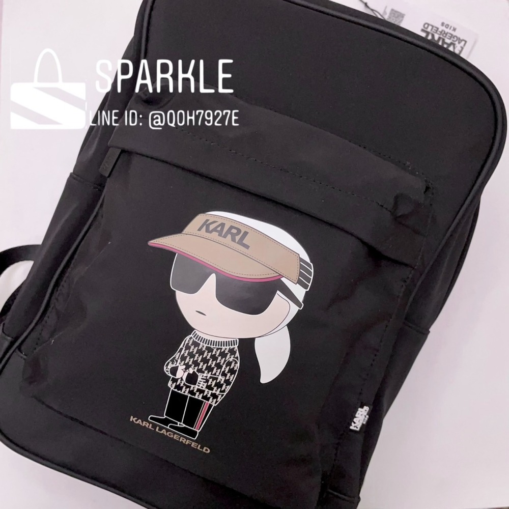 ✴Sparkle歐美精品✴ Karl Lagerfeld 歐版 老佛爺卡爾雙肩包 後背包 青年版 現貨真品-細節圖7