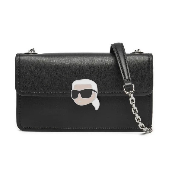 ✴Sparkle歐美精品✴ Karl Lagerfeld 歐版 老佛爺卡爾頭皮革側背包 斜背包 長夾 WOC 現貨真品-細節圖5