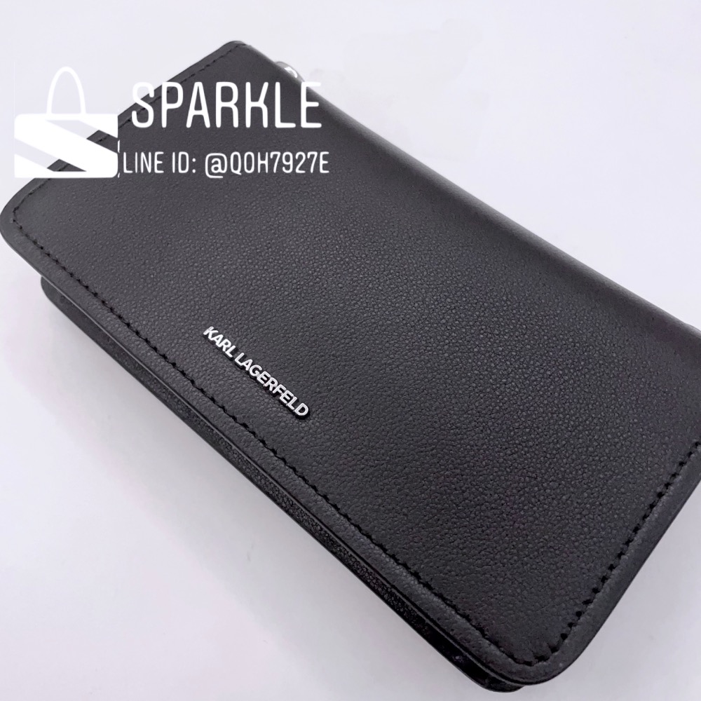 ✴Sparkle歐美精品✴ Karl Lagerfeld 歐版 老佛爺卡爾頭皮革側背包 斜背包 長夾 WOC 現貨真品-細節圖11