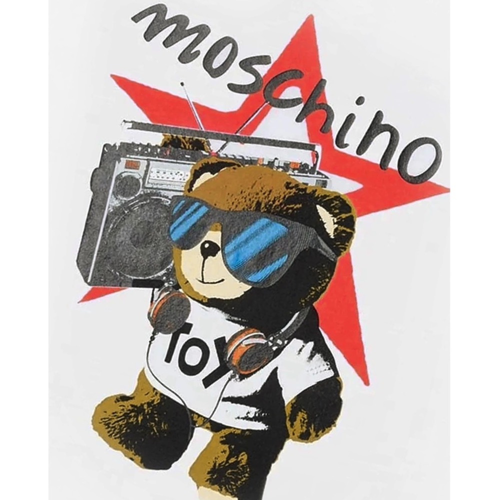 ✴Sparkle歐美精品✴ Moschino 搖滾小熊短袖T恤上衣 青年版 現貨真品-細節圖7