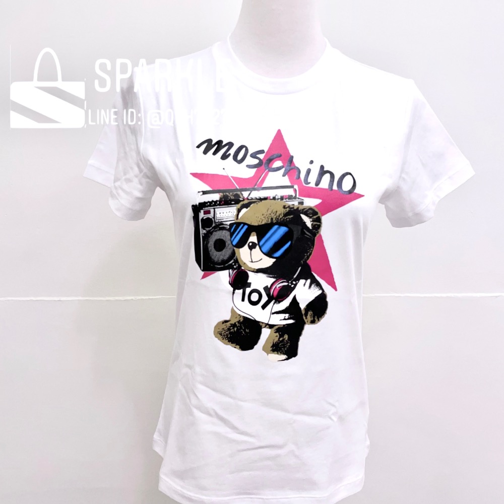 ✴Sparkle歐美精品✴ Moschino 搖滾小熊短袖T恤上衣 青年版 現貨真品-細節圖8