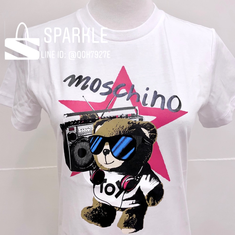 ✴Sparkle歐美精品✴ Moschino 搖滾小熊短袖T恤上衣 青年版 現貨真品-細節圖9