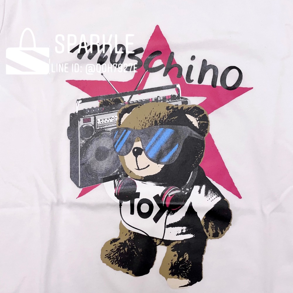 ✴Sparkle歐美精品✴ Moschino 搖滾小熊短袖T恤上衣 青年版 現貨真品-細節圖10