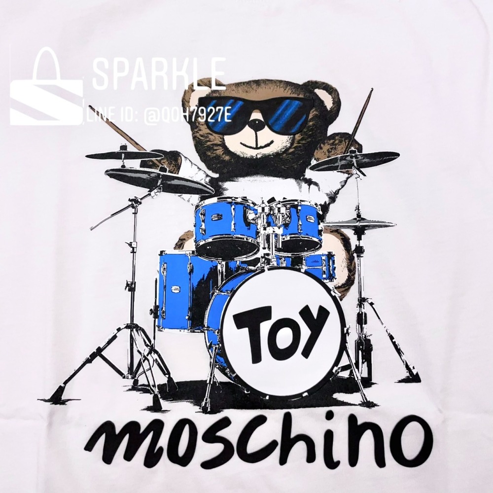 ✴Sparkle歐美精品✴ Moschino 打鼓熊短袖T恤上衣 青年版 現貨真品-細節圖10