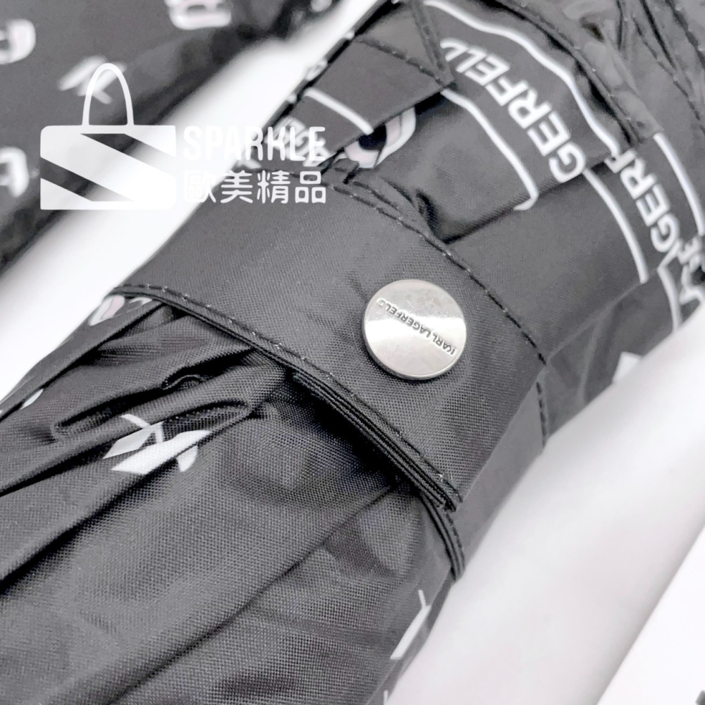 ✴Sparkle歐美精品✴ Karl Lagerfeld 歐線 老佛爺卡爾滿版logo雨傘 現貨真品-細節圖10