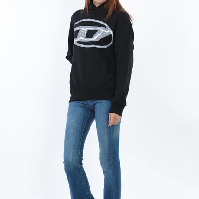 ✴Sparkle歐美精品✴ Diesel Oval D 長袖連帽大學T 連帽衛衣 青年款 現貨真品-細節圖2