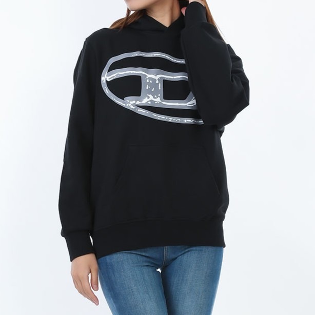 ✴Sparkle歐美精品✴ Diesel Oval D 長袖連帽大學T 連帽衛衣 青年款 現貨真品-細節圖3