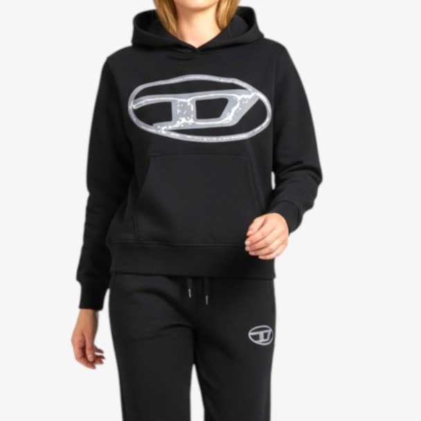 ✴Sparkle歐美精品✴ Diesel Oval D 長袖連帽大學T 連帽衛衣 青年款 現貨真品-細節圖5