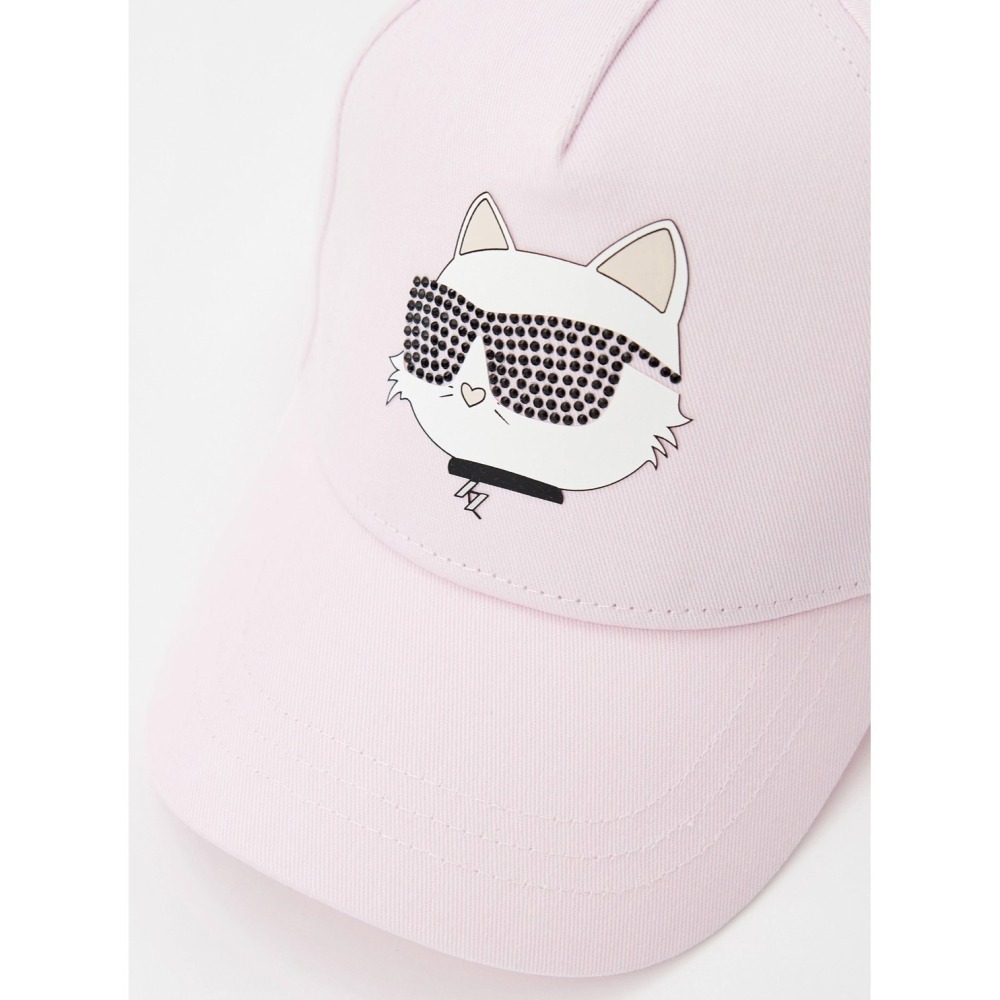 ✴Sparkle歐美精品✴ Karl Lagerfeld 卡爾貓大頭帶鑽墨鏡棒球帽 帽子 青年版 現貨真品-細節圖3