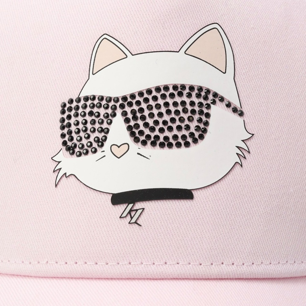 ✴Sparkle歐美精品✴ Karl Lagerfeld 卡爾貓大頭帶鑽墨鏡棒球帽 帽子 青年版 現貨真品-細節圖4