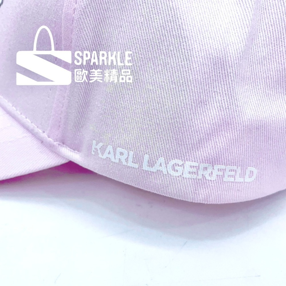 ✴Sparkle歐美精品✴ Karl Lagerfeld 卡爾貓大頭帶鑽墨鏡棒球帽 帽子 青年版 現貨真品-細節圖8