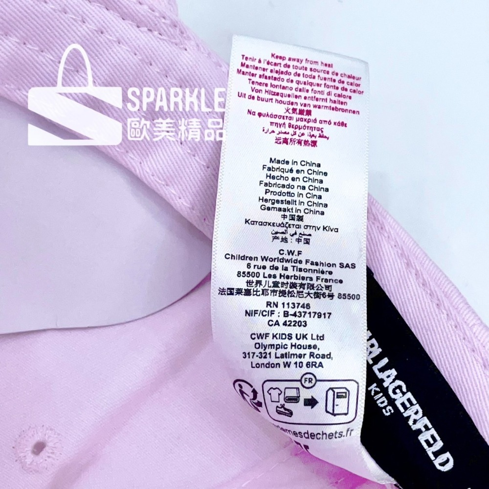 ✴Sparkle歐美精品✴ Karl Lagerfeld 卡爾貓大頭帶鑽墨鏡棒球帽 帽子 青年版 現貨真品-細節圖11