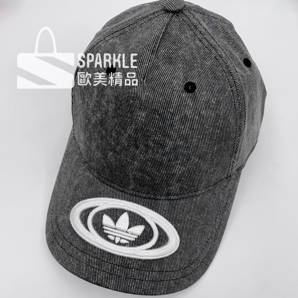 ✴Sparkle歐美精品✴ Adidas 愛迪達刺繡三葉草水洗牛仔灰棒球帽KE1147 帽子 遮陽帽 現貨真品-細節圖8