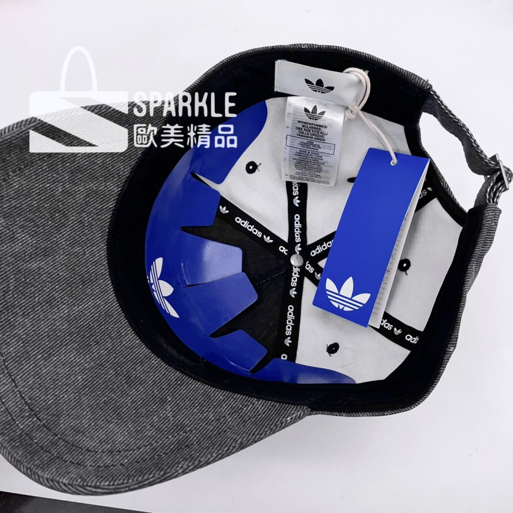 ✴Sparkle歐美精品✴ Adidas 愛迪達刺繡三葉草水洗牛仔灰棒球帽KE1147 帽子 遮陽帽 現貨真品-細節圖11