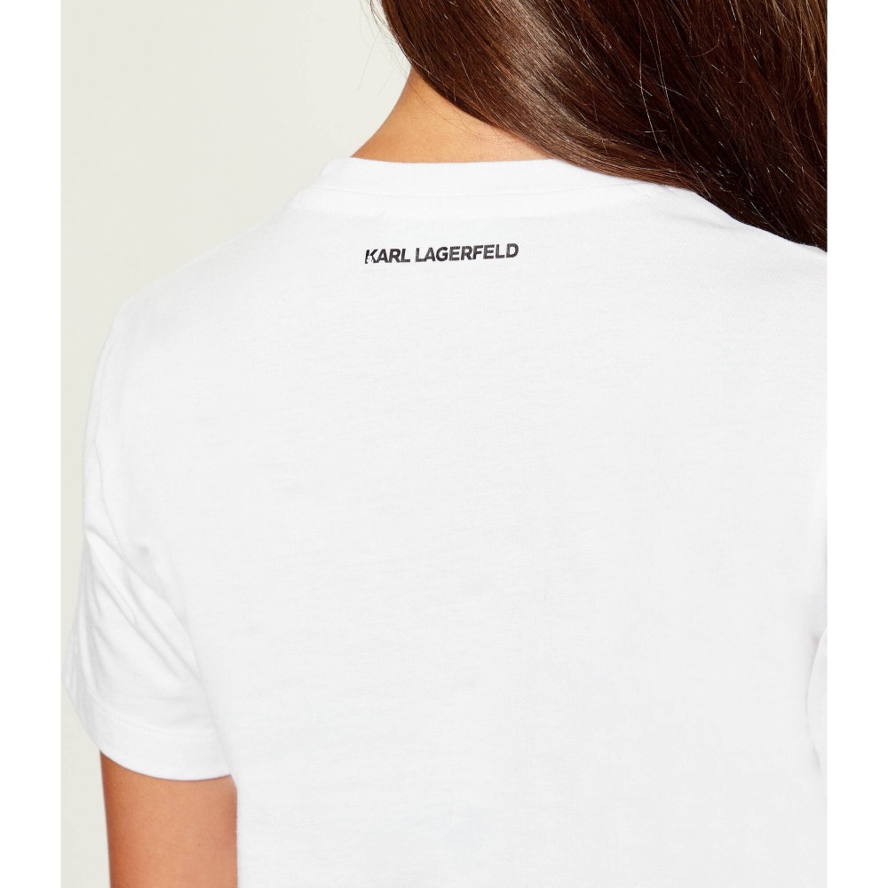 ✴Sparkle歐美精品✴ Karl Lagerfeld 歐版 側身卡爾頭和貓咪頭短袖上衣T恤 青年版 現貨真品-細節圖4