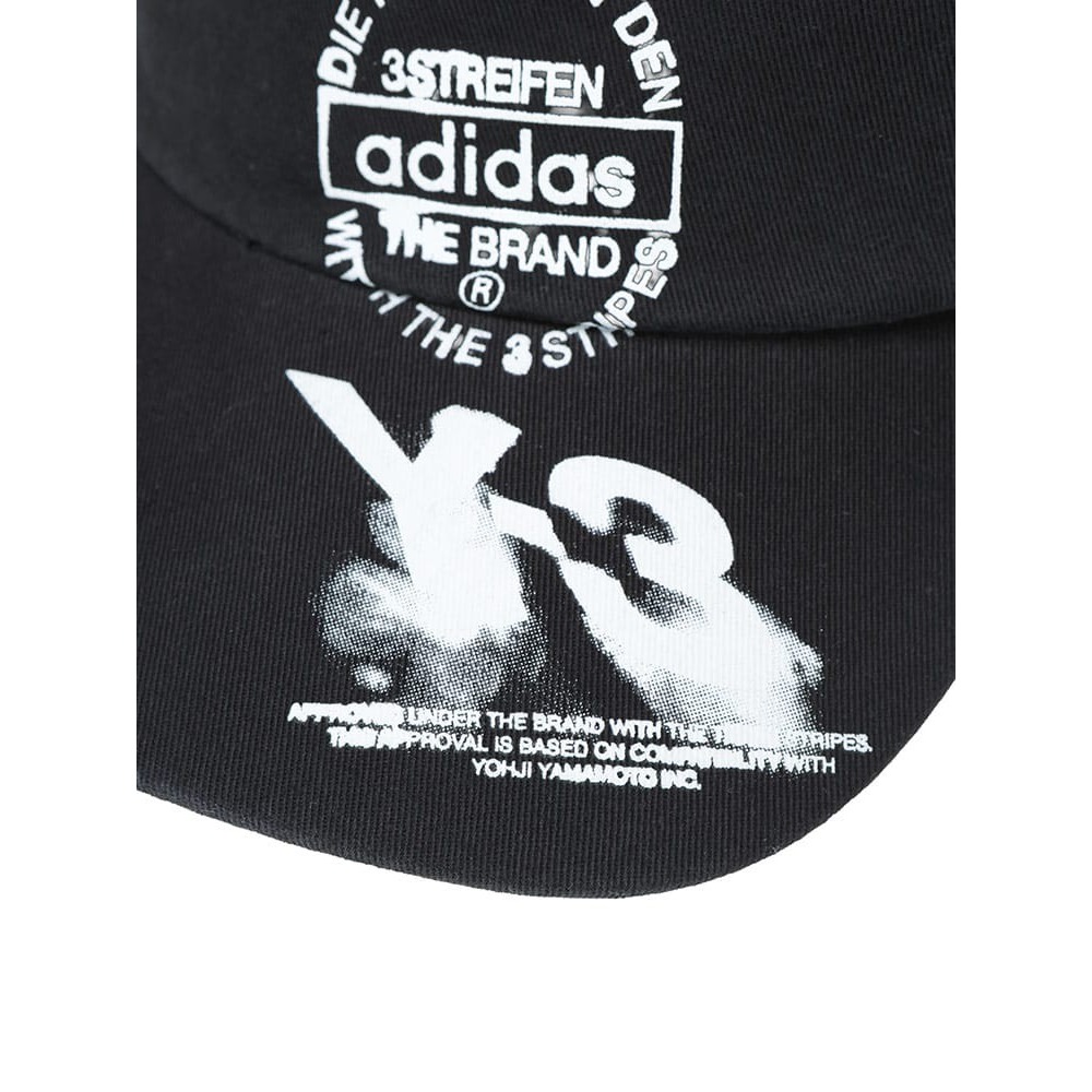 ✴Sparkle歐美精品✴ Y-3山本耀司 品牌大logo印花帽 Y3帽 Y3棒球帽 KC3339 男女可戴 現貨真品-細節圖7