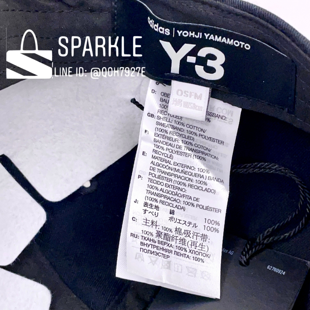 ✴Sparkle歐美精品✴ Y-3山本耀司 品牌大logo印花帽 Y3帽 Y3棒球帽 KC3339 男女可戴 現貨真品-細節圖11