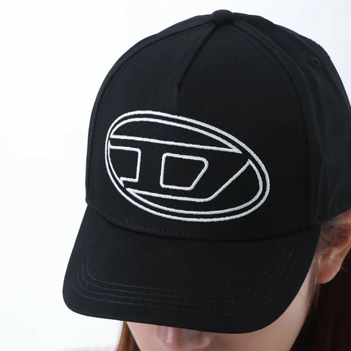 ✴Sparkle歐美精品✴ DIESEL OVAL D 刺繡橢圓D標誌棒球帽 青年版 現貨真品-細節圖3