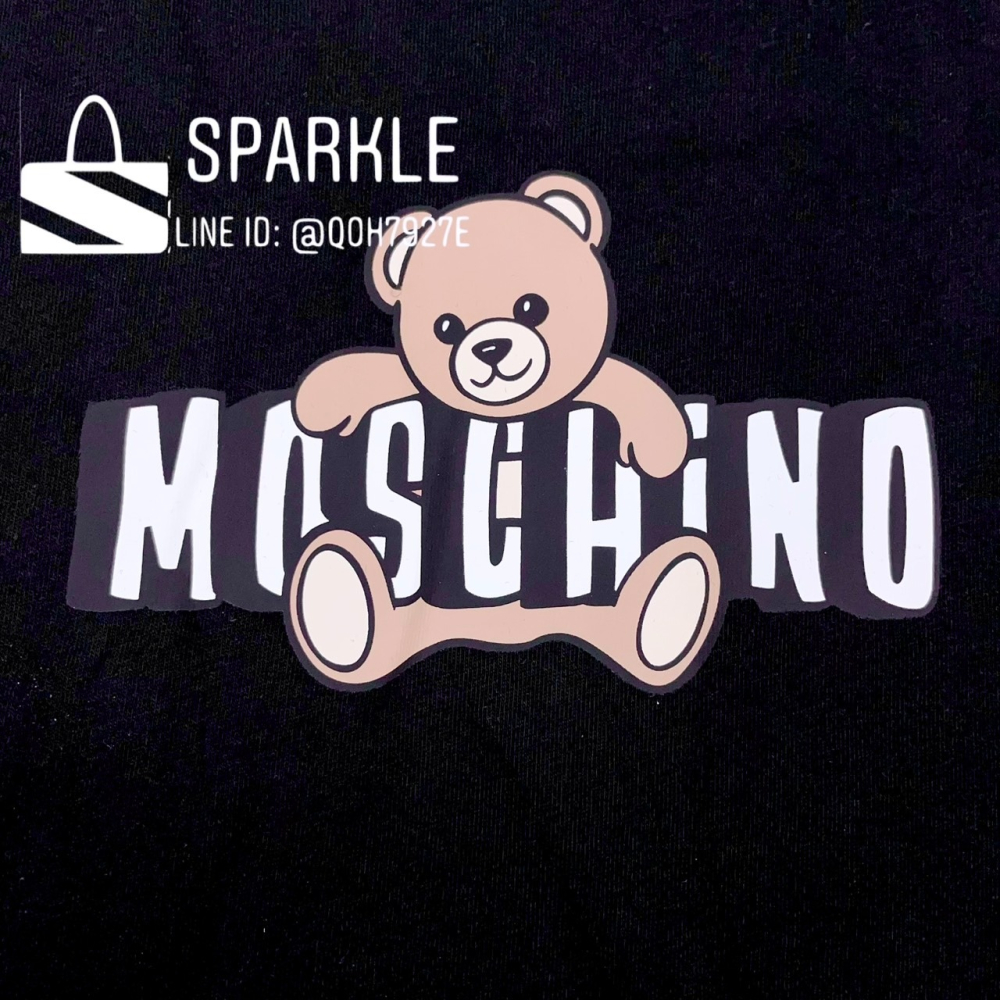 ✴Sparkle歐美精品✴ Moschino 小熊坐姿抱字母Logo短袖T恤上衣 青年版 現貨真品-細節圖9