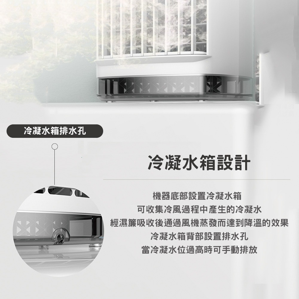 【GAARii】桌上型小型水冷風扇噴霧風扇 桌上型冷風機迷你風扇 水霧風扇 噴霧風扇 涼風扇 霧化扇 水冷扇-細節圖5