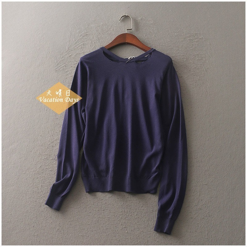 設計款長袖T(藍)-規格文內