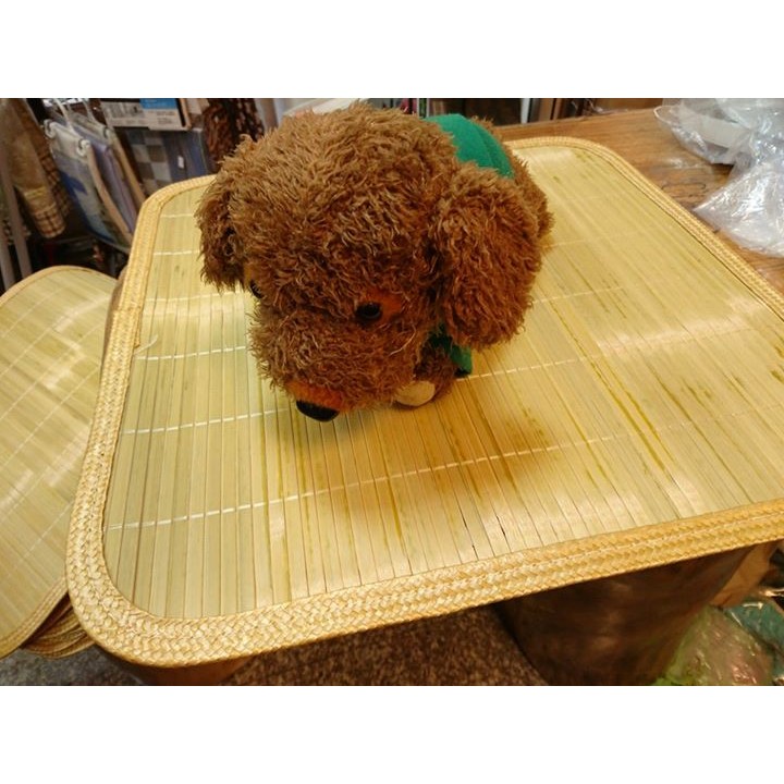 淇淇的賣場~孟宗竹大青竹坐墊尺寸約45*45CM，竹片寬8mm可當寵物涼蓆席墊，天然無特殊加工處理，無甲苯，最安心。-細節圖2