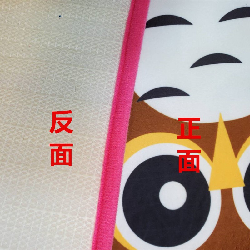 淇淇的賣場~莊園兔 動物家族法蘭絨踏墊 尺寸約:45*65CM 吸水踏墊地墊 吸水墊 防滑墊 腳踏門墊 腳踏墊。-細節圖3