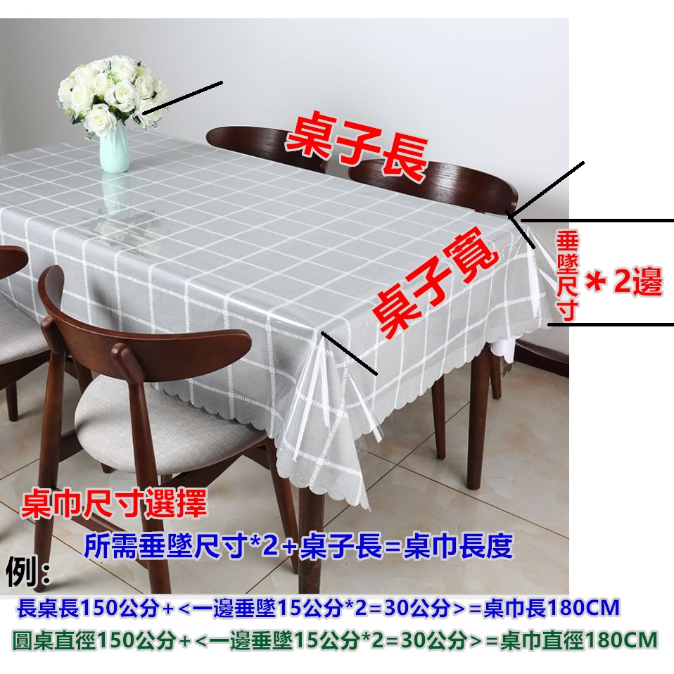 淇淇的賣場~EVA環保6尺圓防水防滑桌巾 半透明6尺圓桌巾 180CM圓形桌巾 防水桌巾 塑膠桌巾 裝飾桌巾-細節圖6