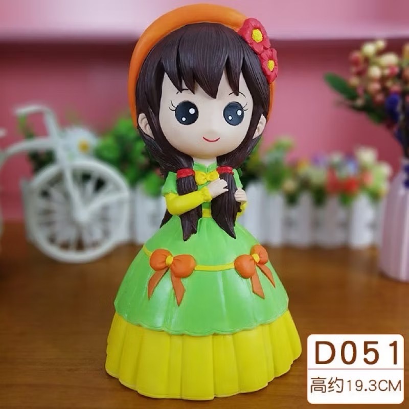 暑假特惠🇹🇼台灣出貨 👏 DIY石膏娃娃公仔塗色存錢罐彩繪搪膠白胚 DIY手工塗鴉 兒童彩繪-規格圖9