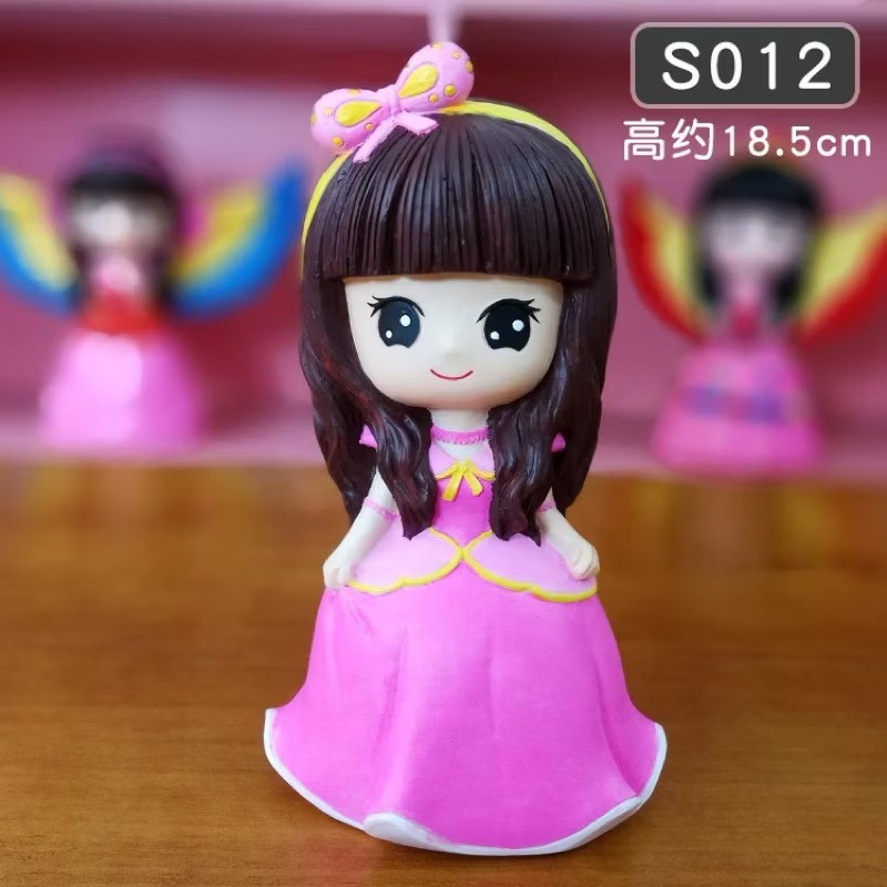 暑假特惠🇹🇼台灣出貨 👏 DIY石膏娃娃公仔塗色存錢罐彩繪搪膠白胚 DIY手工塗鴉 兒童彩繪-規格圖9