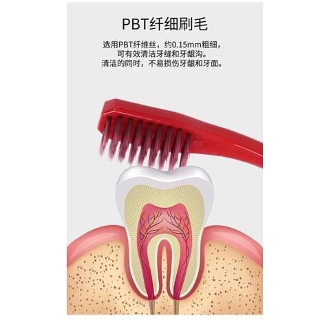 🇹🇼台灣出貨 👏方頭潮風6支裝軟毛牙刷 成人寬頭牙刷-細節圖2