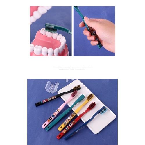 🇹🇼台灣出貨 👏方頭潮風6支裝軟毛牙刷 成人寬頭牙刷-細節圖6