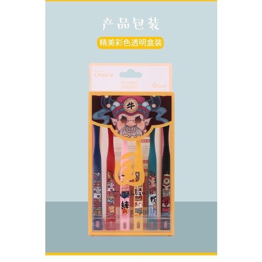 🇹🇼台灣出貨 👏方頭潮風6支裝軟毛牙刷 成人寬頭牙刷-細節圖9