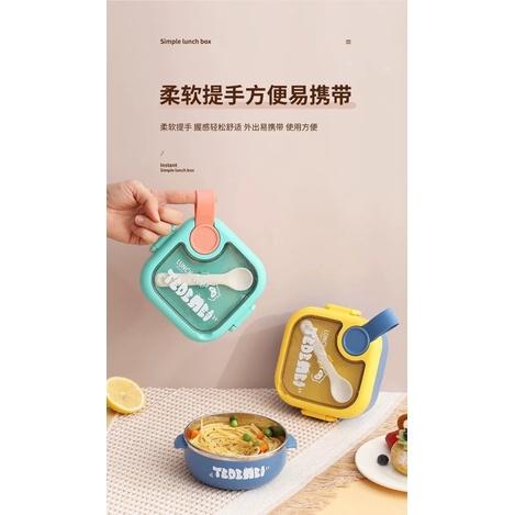 🇹🇼台灣出貨 👏兒童寶寶嬰兒304不鏽鋼套組附湯匙剪刀碗-細節圖2