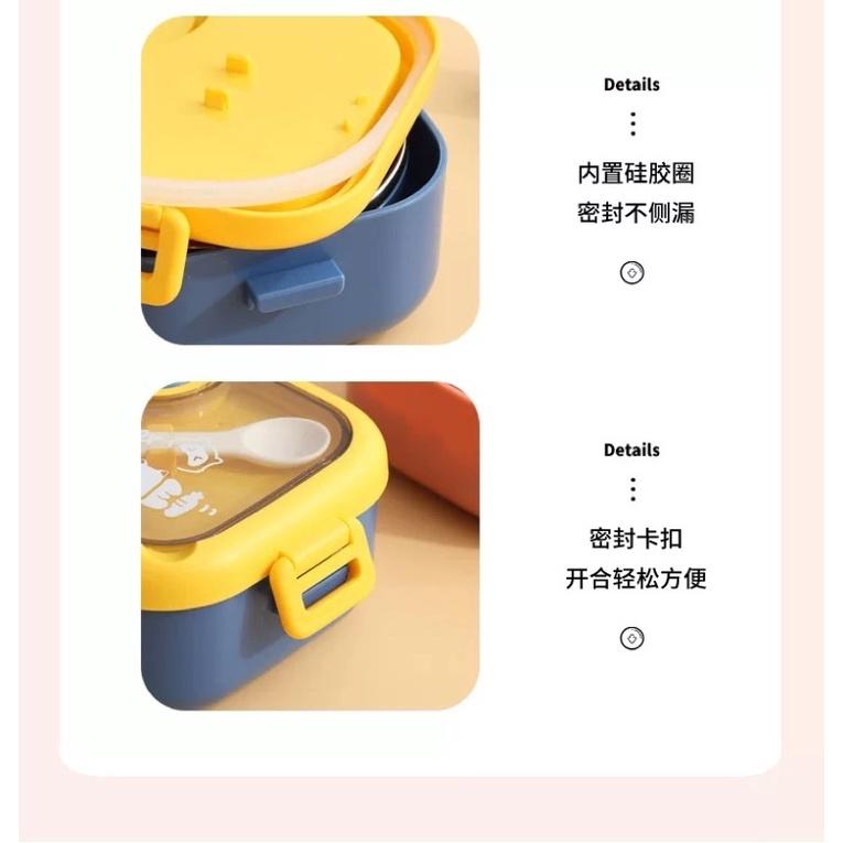 🇹🇼台灣出貨 👏兒童寶寶嬰兒304不鏽鋼套組附湯匙剪刀碗-細節圖6