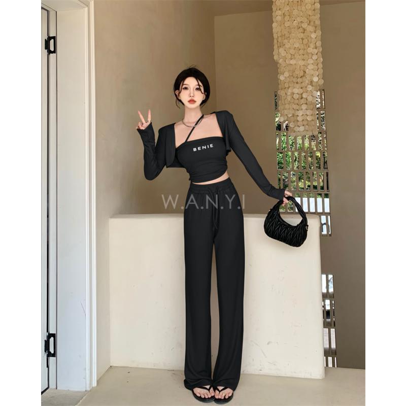 W.A.N.Y.I 字母休閒三件套裝-細節圖4