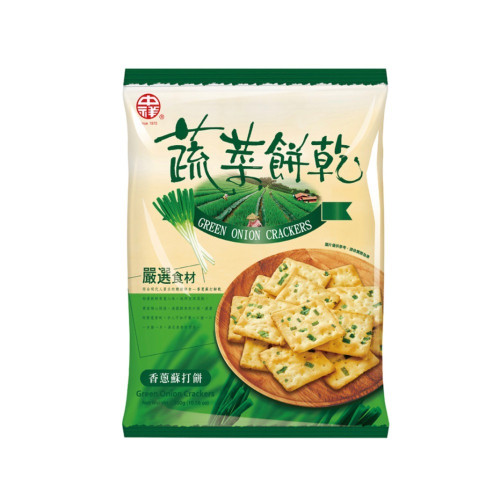 中祥蔬菜蘇打餅乾-量販包300g