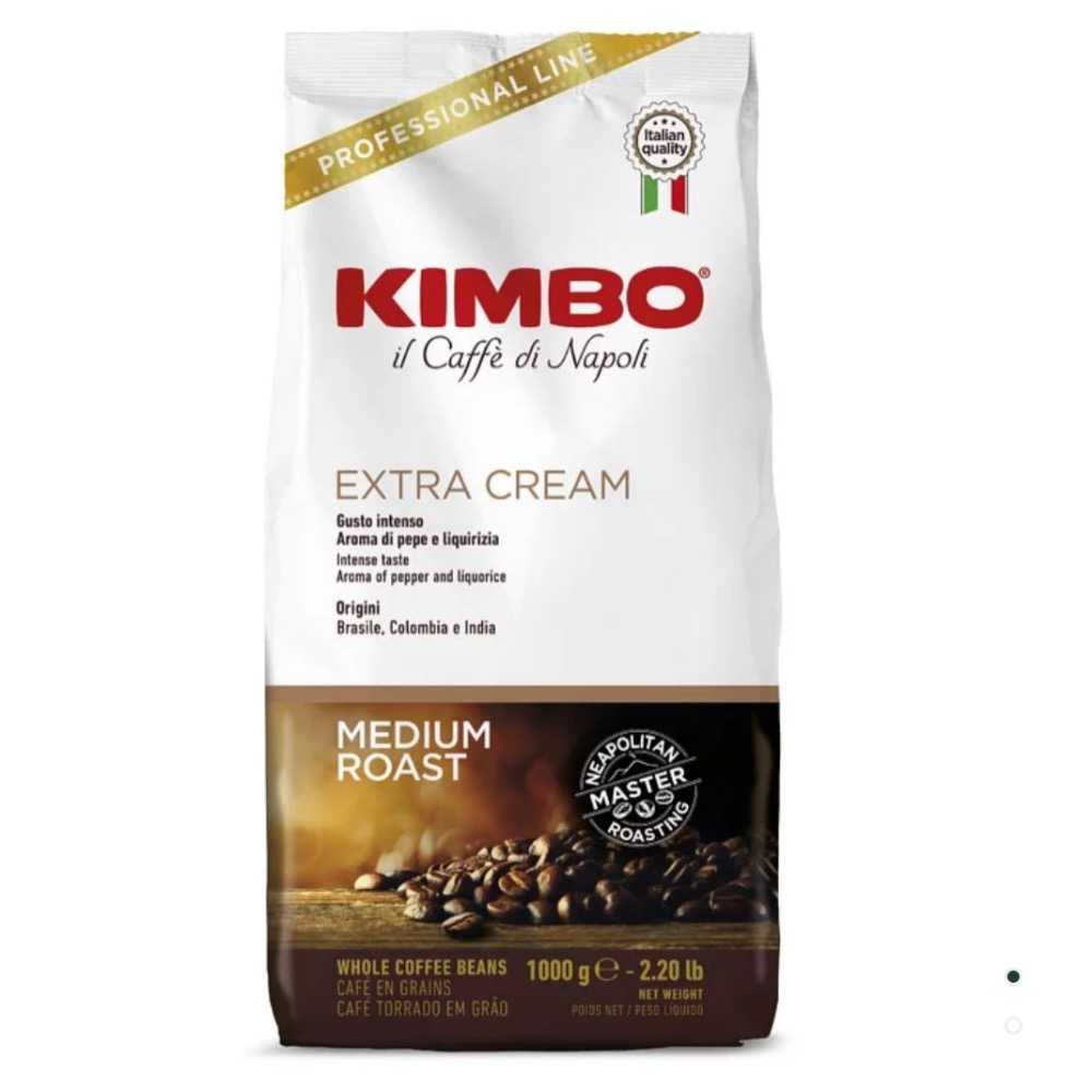 KIMBO金寶咖啡 Extra Cream 中培特級咖啡豆 1kg-細節圖2