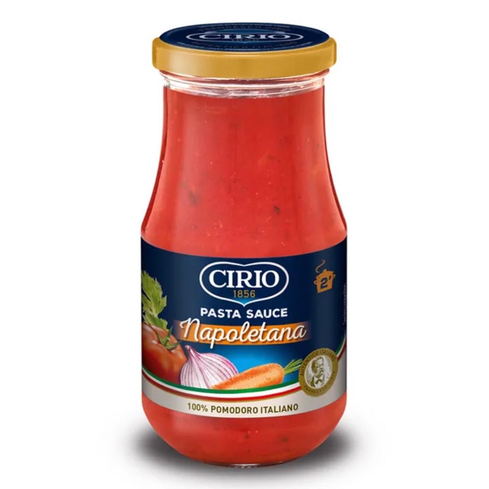 CIRIO茄意歐 經典拿坡里紅醬 番茄羅勒紅醬 420g 義大利蕃茄麵 羅勒-細節圖2