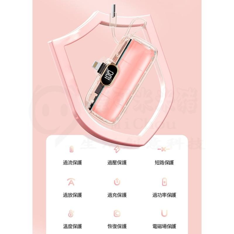 🎉24H出貨🎉20000mah 數顯膠囊行動電源 PD22.5W 快充 口袋行動電源 10000mAh 直插式電源-細節圖9