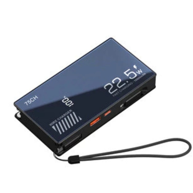 🎉標示WH🎉PD22.5W 自帶伸縮線行動電源 5合1多功能行動電源 10000mah 插頭 超級快充充電頭-規格圖9