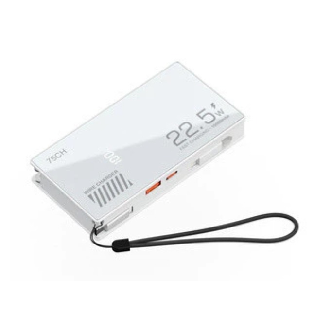 🎉標示WH🎉PD22.5W 自帶伸縮線行動電源 5合1多功能行動電源 10000mah 插頭 超級快充充電頭-規格圖9